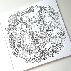 Caderno de Colorir "O mundo fofo dos gatos" - Sônia Rondon