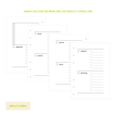 Módulo Fichário . Semana Horizontal (SH03) - Sônia Rondon