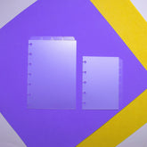 Kit de Divisória Transparente para Caderno de Disco . Aba Superior e Lateral - Sônia Rondon