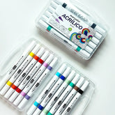 Marcador Acrílico para Colorir, 12 Cores - Sônia Rondon