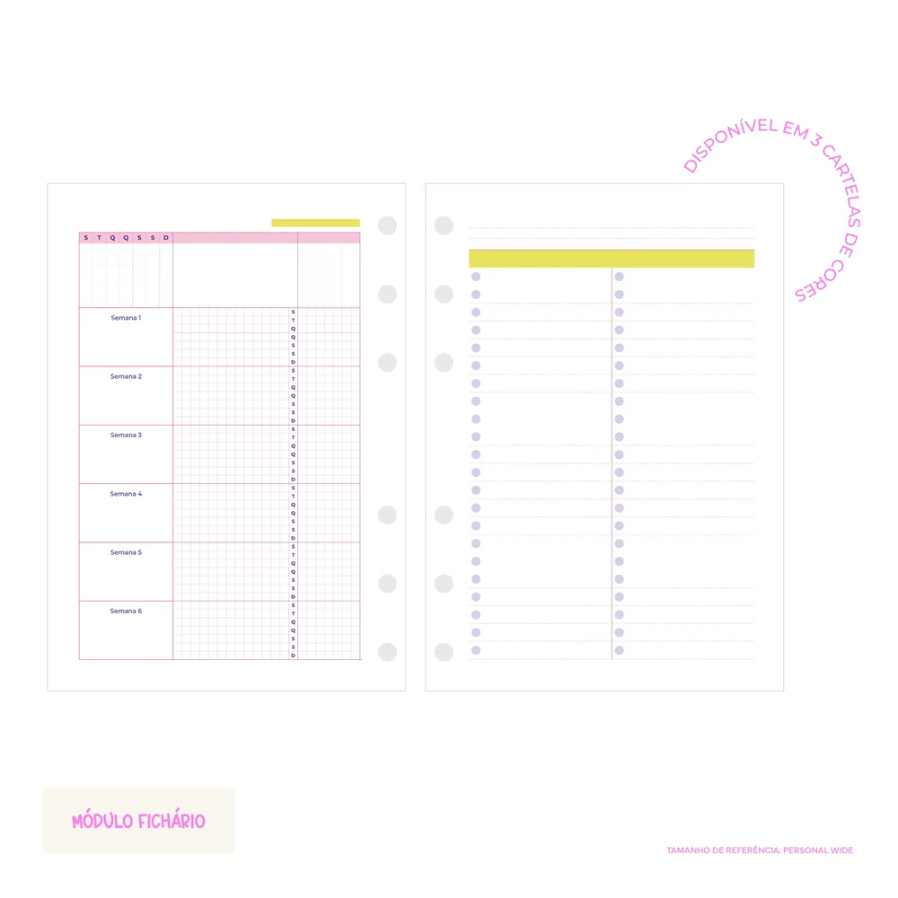 Módulo Fichário . Mensal Permanente (M03-P) - Sônia Rondon