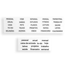 Cartela de Adesivo Funcional . Categorias da Vida - Sônia Rondon