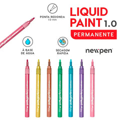 Caneta Acrílica Liquid Paint 1.0 | NewPen - Sônia Rondon