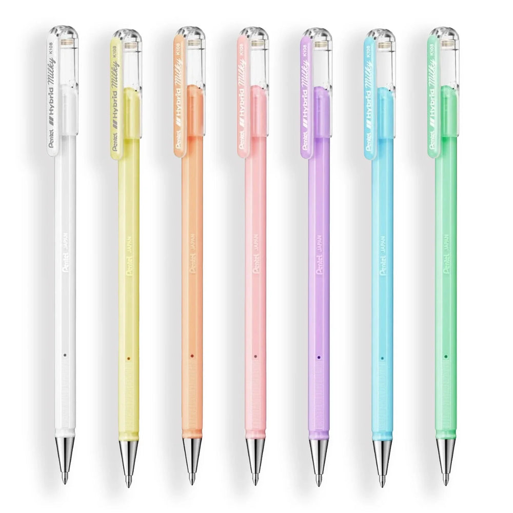 Caneta Gel Hybrid Milky Pastel 0.8 mm (K108) | Pentel - Sônia Rondon