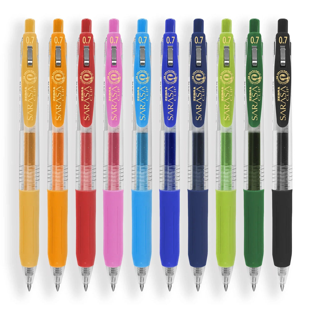 Caneta em Gel Clip Retrátil SARASA 0.7 | Zebra - Sônia Rondon