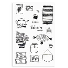 Carimbo em Silicone "Dias de Descanso" - Sônia Rondon