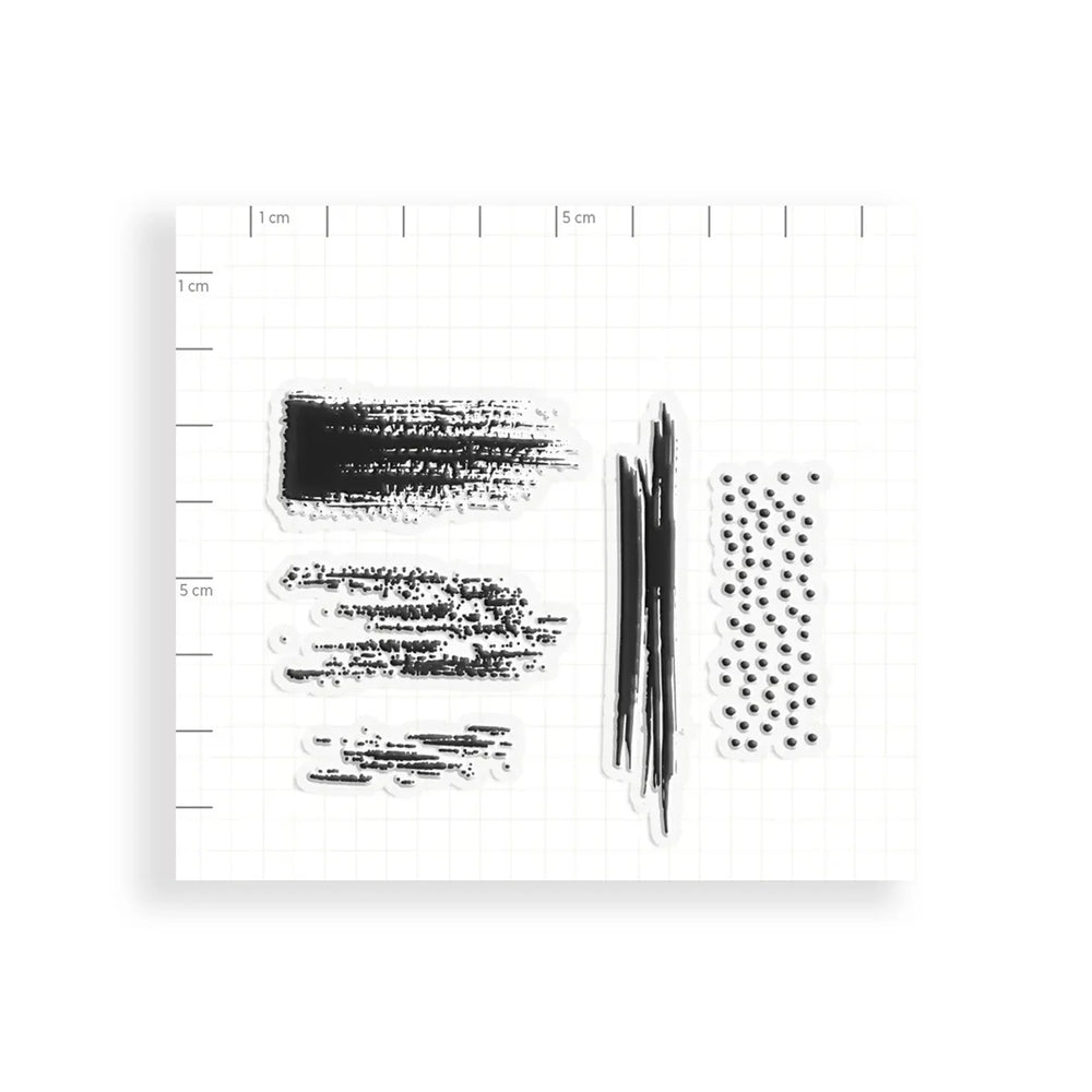 Carimbo em Silicone "Pinceladas" | Juju Scrapbook - Sônia Rondon