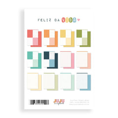 Bloco A5 para Colagem, Coleção Feliz da Vida | Juju Scrapbook - Sônia Rondon