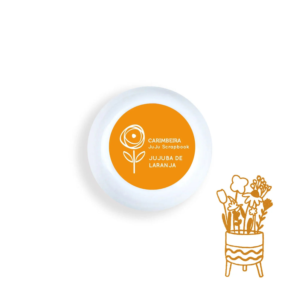 Carimbeira Jujuba de Laranja | Juju Scrapbook - Sônia Rondon