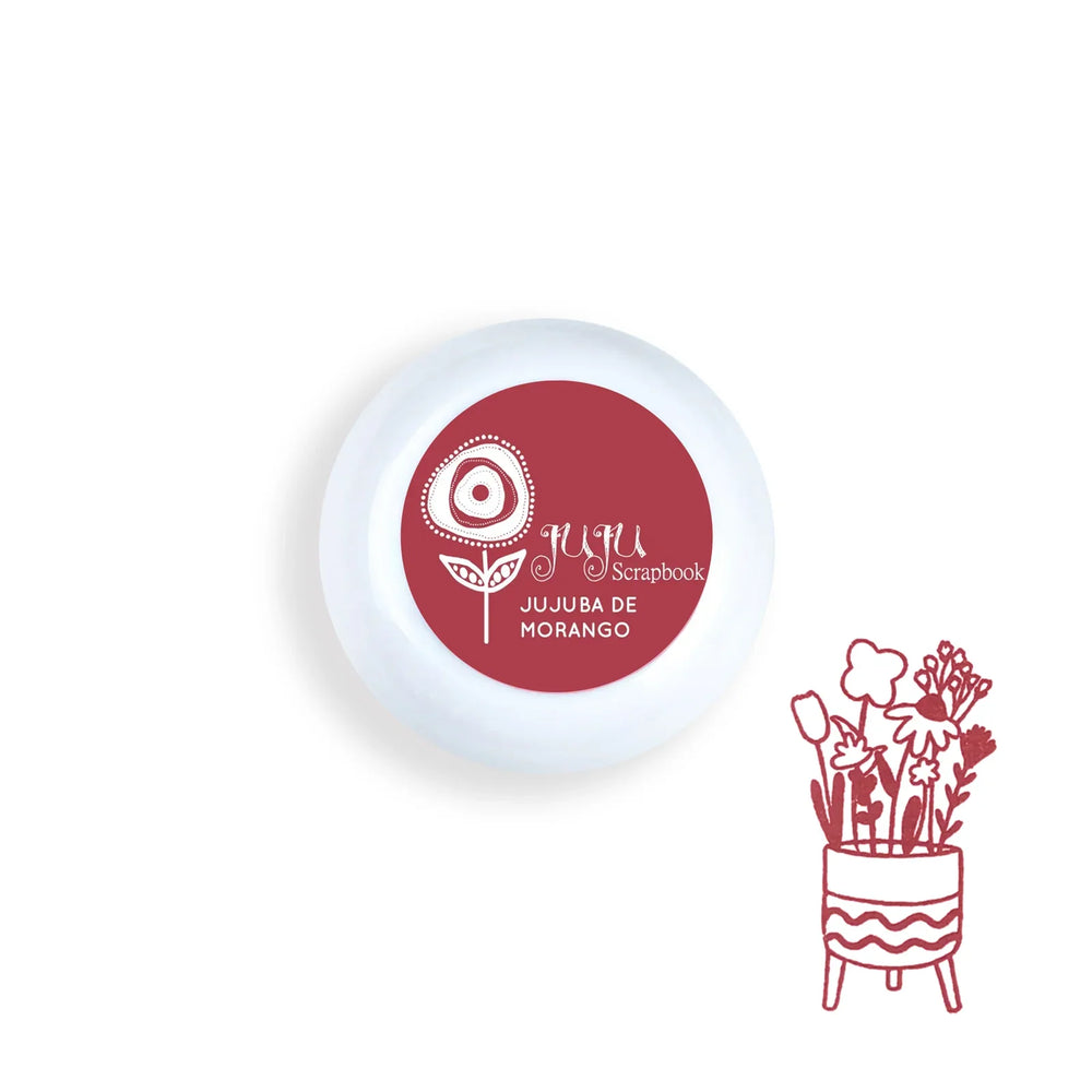Carimbeira Jujuba de Morango | Juju Scrapbook - Sônia Rondon