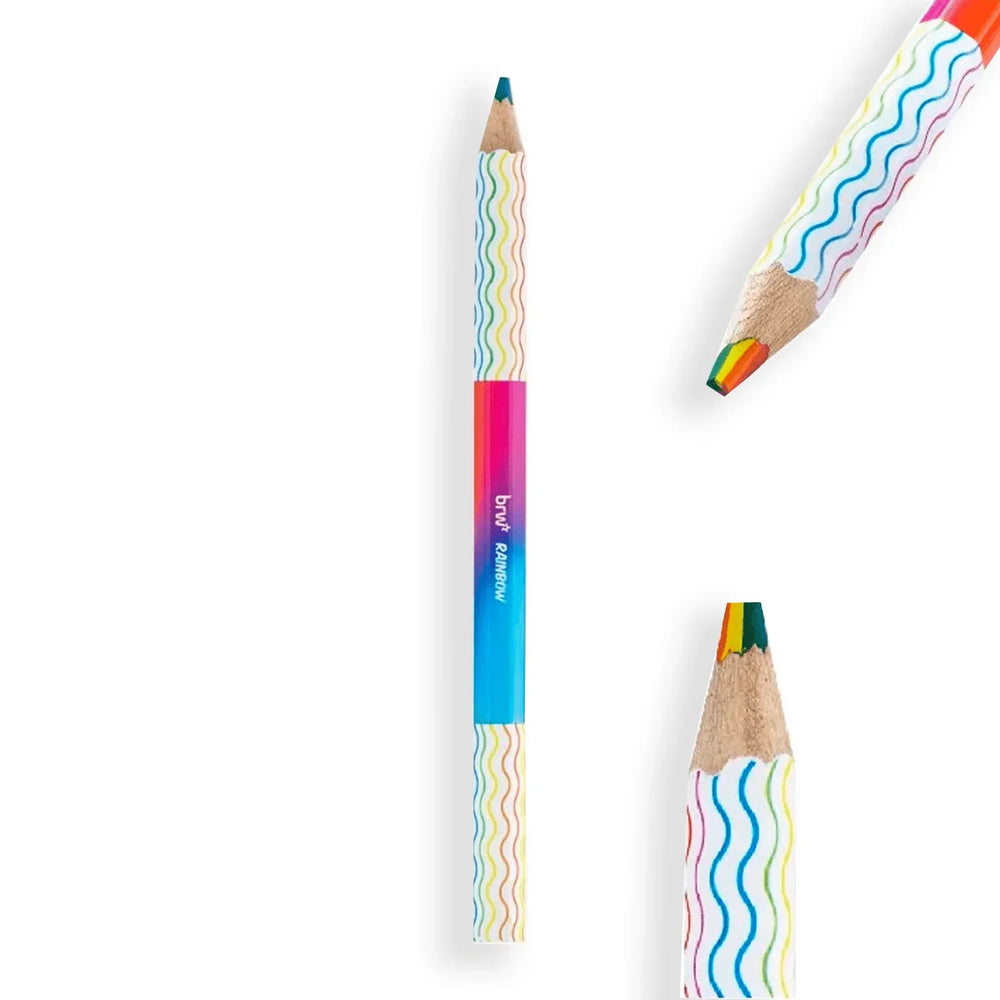 Lápis de Cor de Madeira Rainbow | BRW - Sônia Rondon
