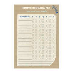 - [Arquivo Gratuito] Acompanhamento de Hábitos Muito ocupada(o)