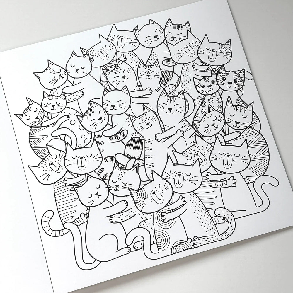 Caderno de Colorir "O mundo fofo dos gatos" - Sônia Rondon