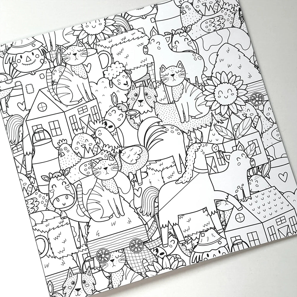 Caderno de Colorir "O mundo fofo dos gatos" - Sônia Rondon