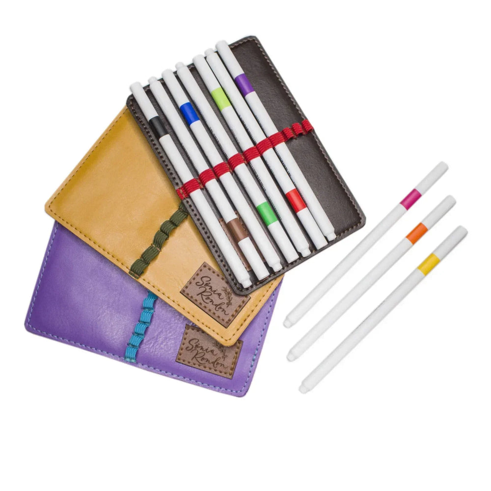 Estojo com Elástico . Flora - Sônia Rondon