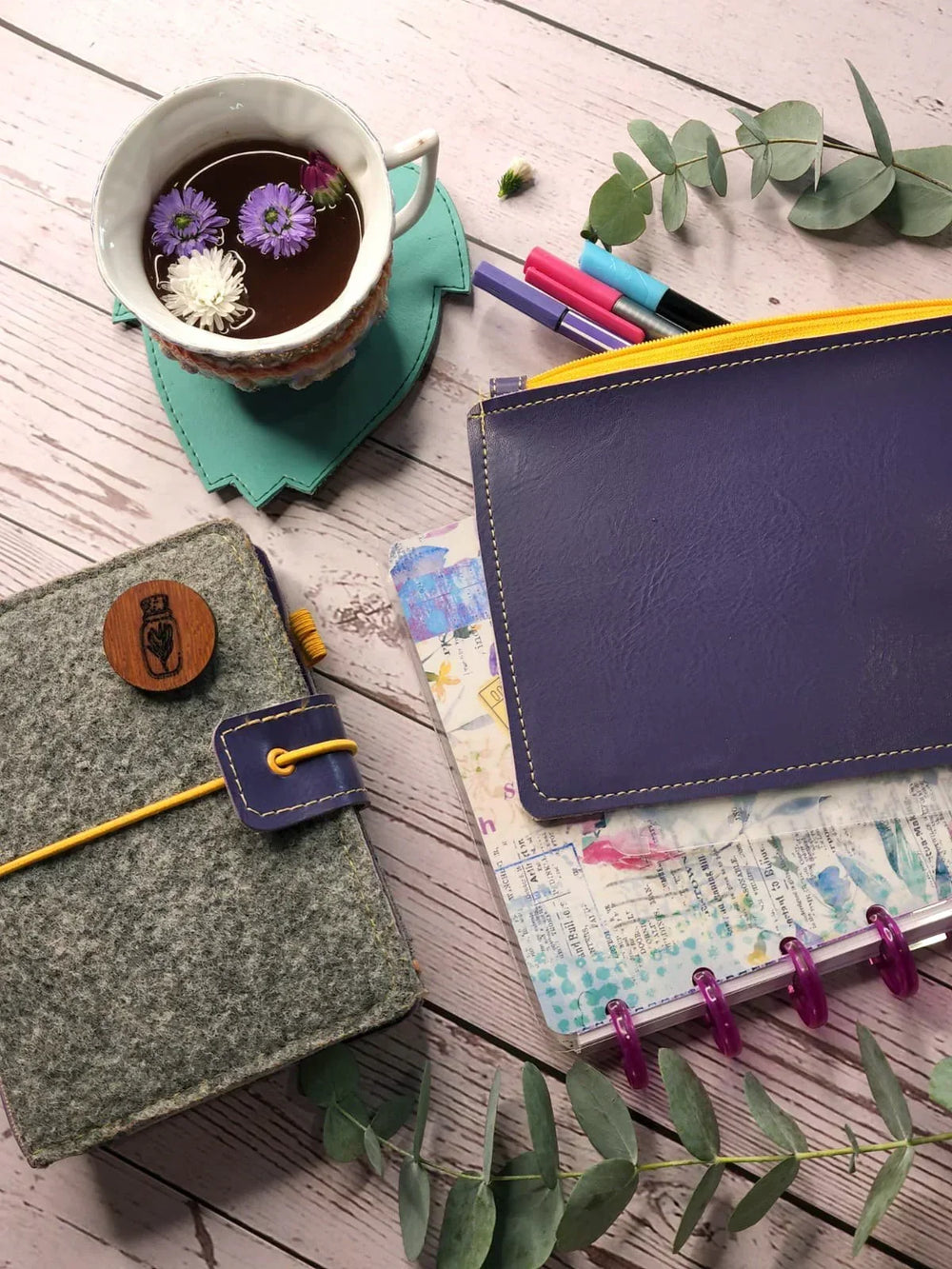 Capa para Caderneta . Beija-Flor - Sônia Rondon