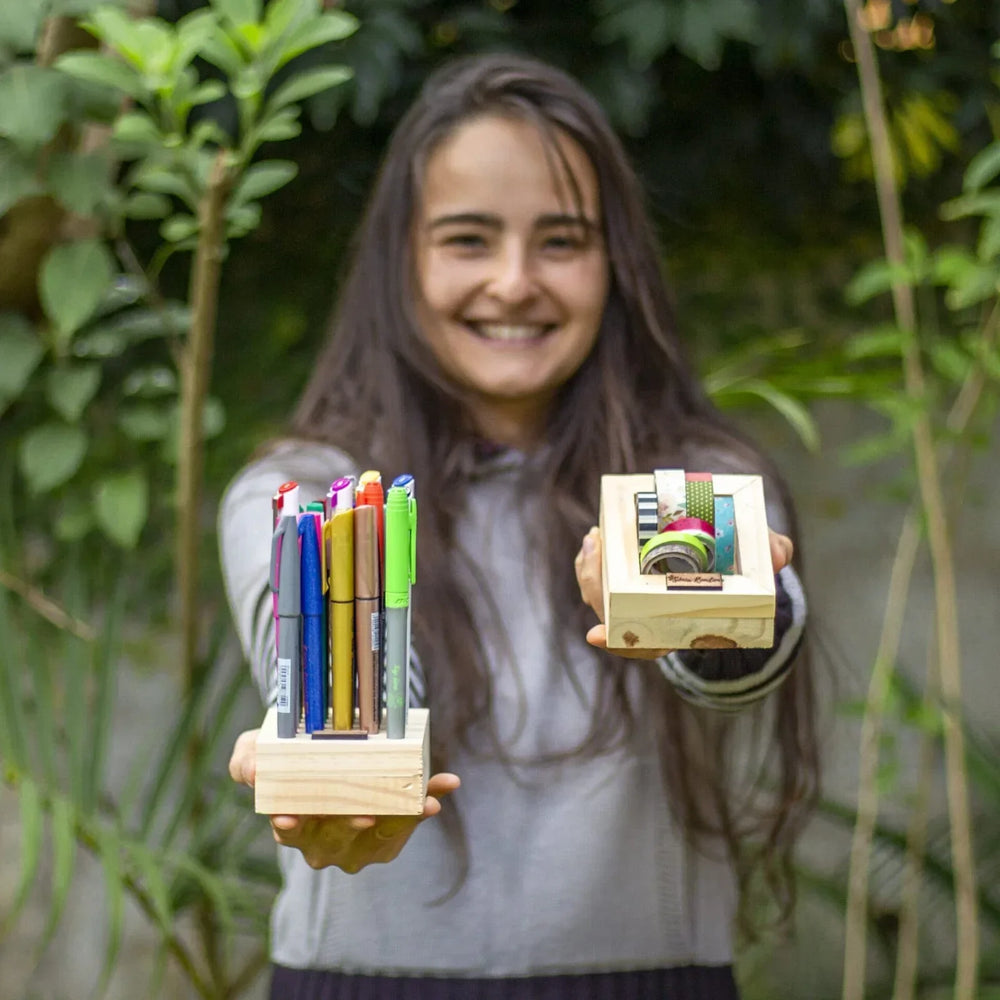 [Upcycling] Porta Washitape, Canetas e Trecos - Sônia Rondon