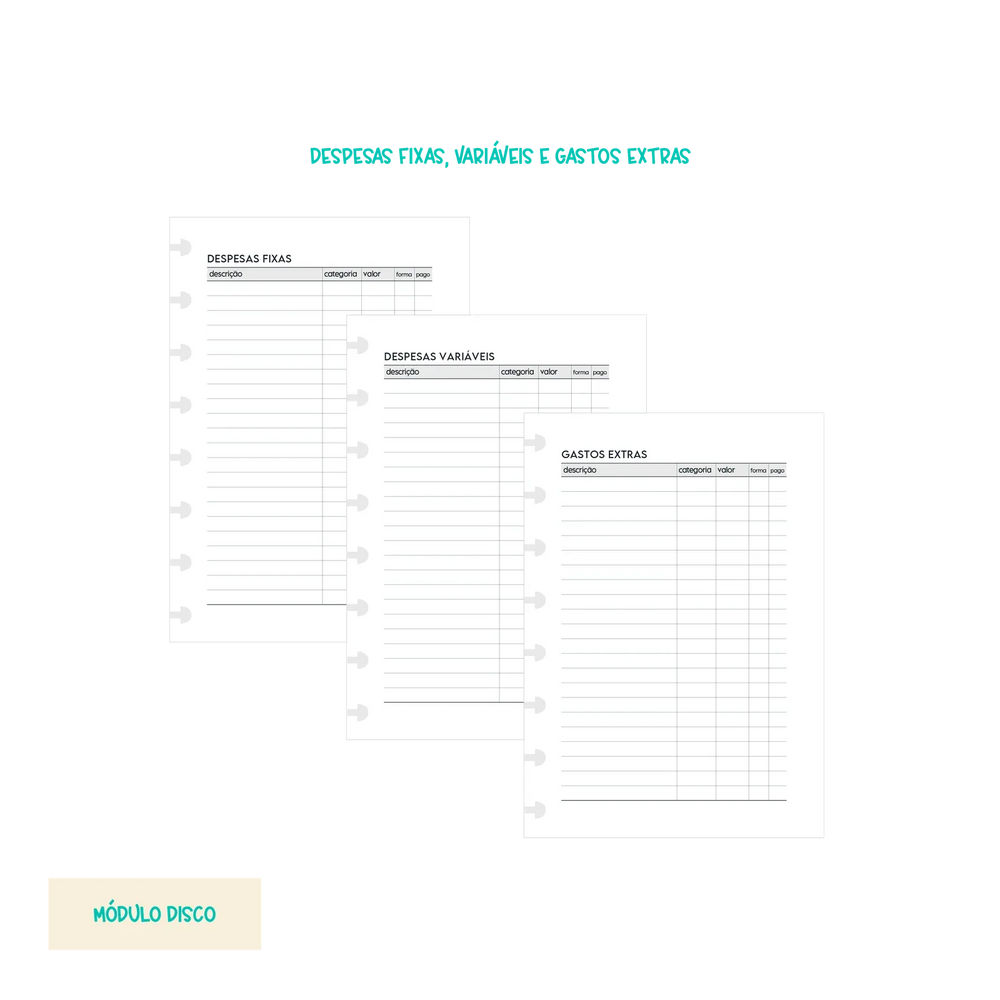 Módulo Disco . Financeiro Completo (F01) - Sônia Rondon