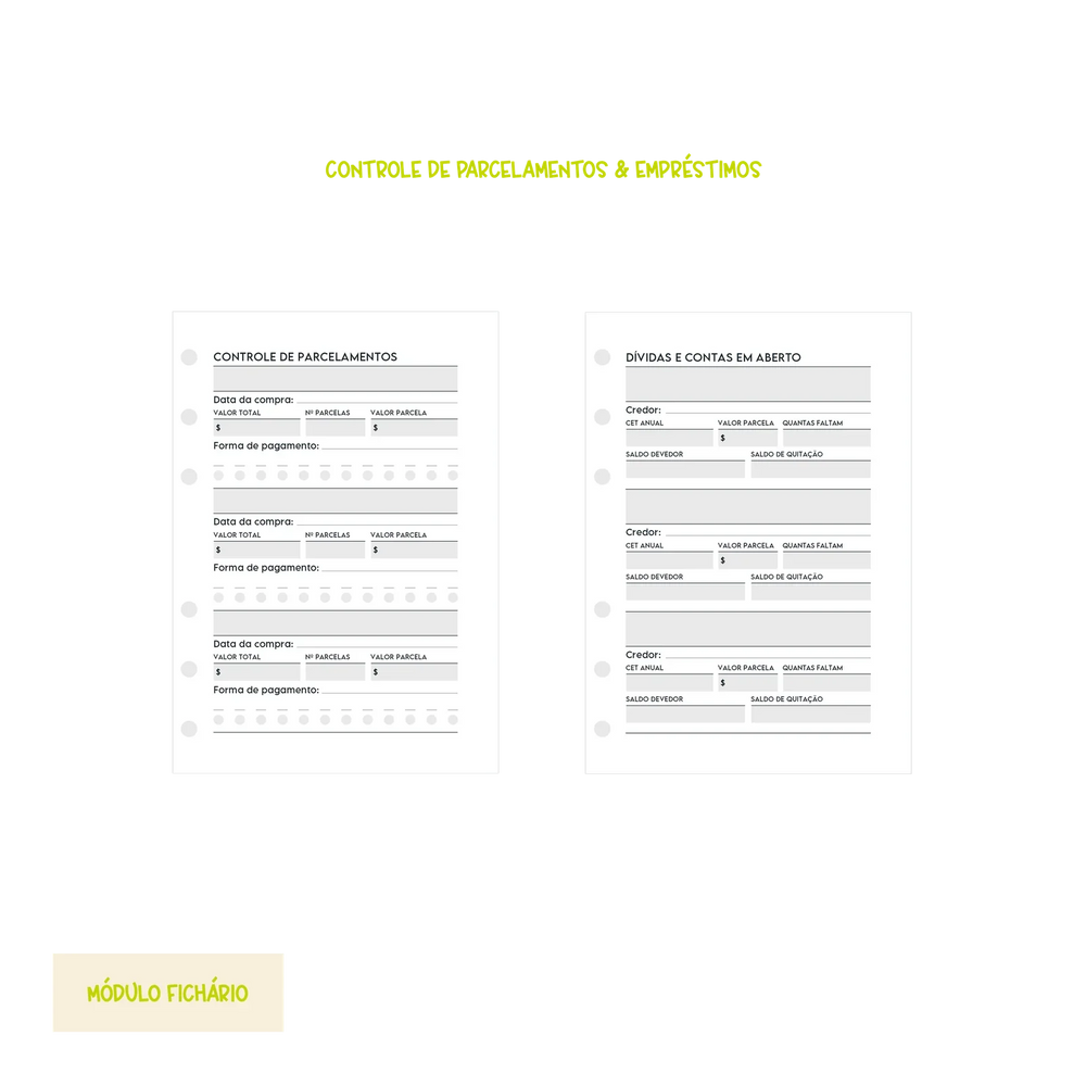 Módulo Fichário . Financeiro Controle Geral (F02) - Sônia Rondon