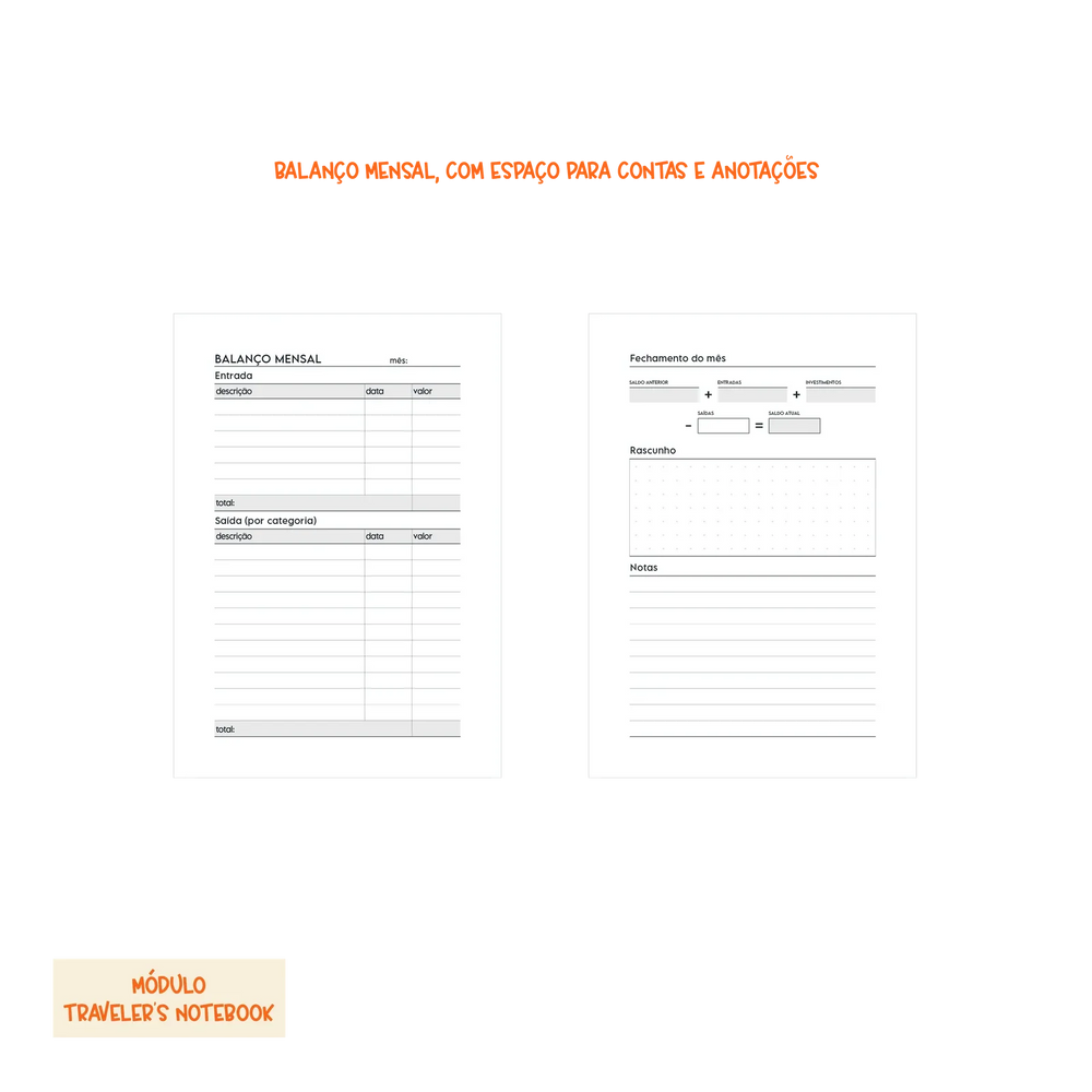 Módulo Costurado . Financeiro Controle Mensal (F03) - Sônia Rondon