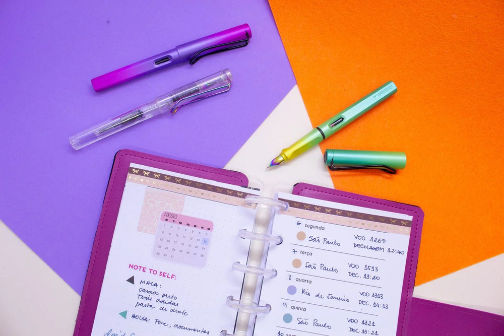 Módulo Costurado, Caderneta Traveler's Notebook . Semana Horizontal (SH02) - Sônia Rondon