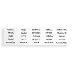 Cartela de Adesivo Funcional . Categorias da Vida - Sônia Rondon