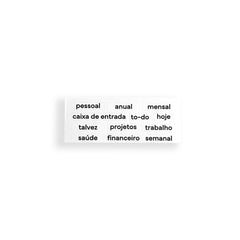 Cartela de Adesivo Funcional . Categorias da Vida - Sônia Rondon