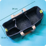 Bolsa Organizadora . Flor-de-Lis - Sônia Rondon