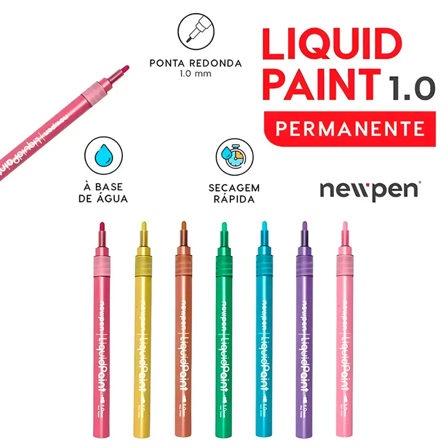 Caneta Acrílica Liquid Paint 1.0 | NewPen - Sônia Rondon