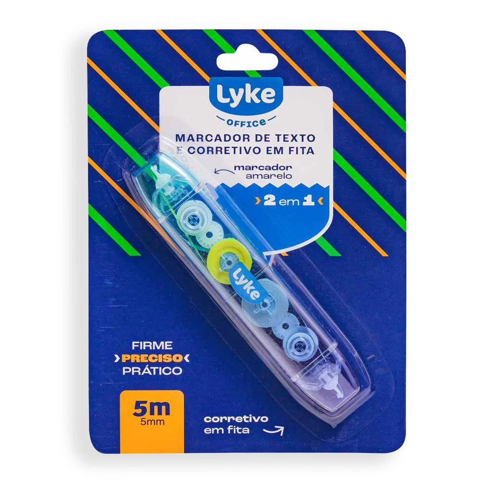 Fita Duo Point com Marca texto e Corretivo | Lyke - Sônia Rondon
